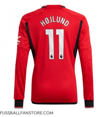 Manchester United Rasmus Hojlund #11 Replik Heimtrikot 2023-24 Langarm